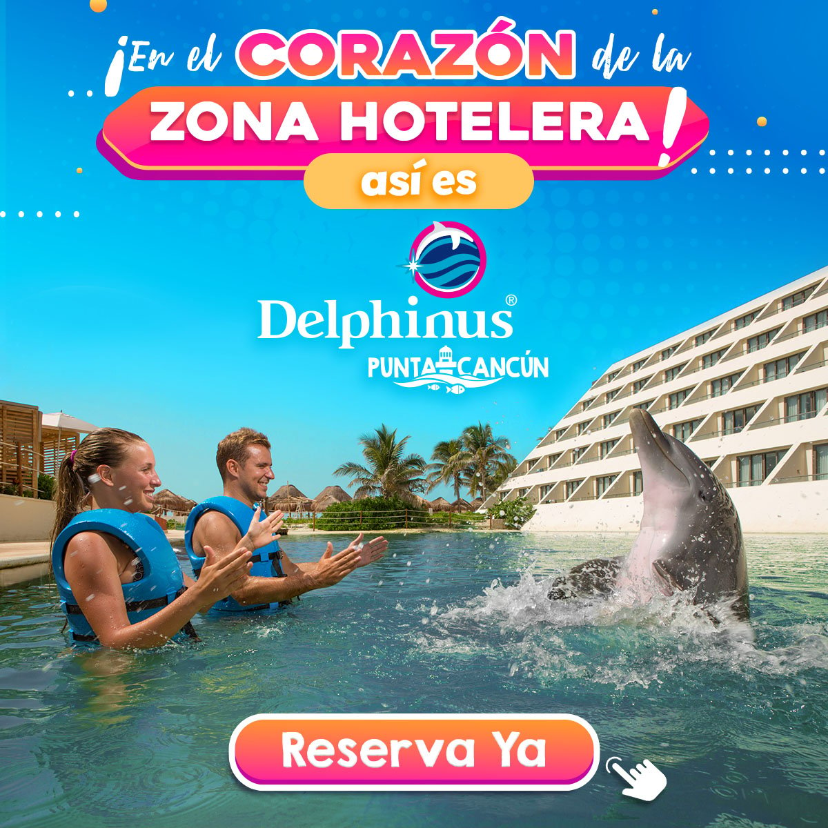 Nado con delfines en cancun y riviera maya locaciones