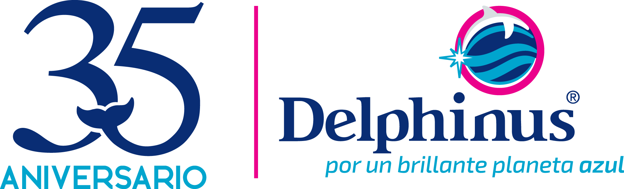 Logo Delphinus nado con delfines